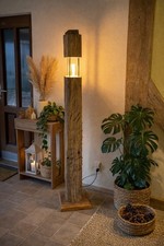 Eichenbalken Lampe Standlampe