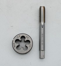 2 Stück Gewindeschneider Set, M14x1,5mm Gewindeschneider HSS Schneide, Hndgewind