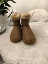 Fellboot Wildlederfake Farbe Camel Gr 37 Beige Gefüttert 2x Getragen 