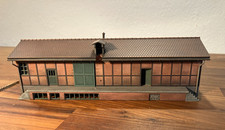 H0 Lagerschuppen Güterhalle akkurat gebaut sauber bemalt patiniert gealtert