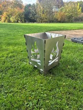 Feuerkorb Edelstahl 3mm Steckbar / Feuertonne / Edelstahl 