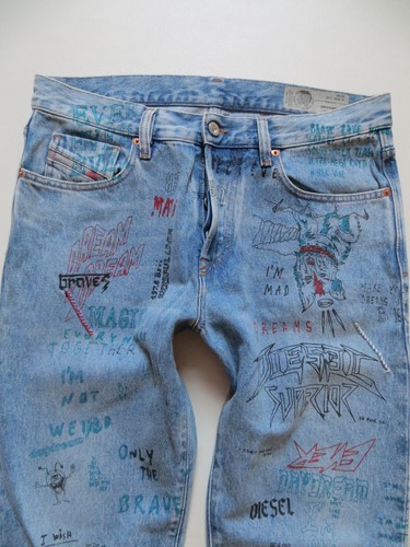 Diesel mharky wash 0076k jeans - diesel,