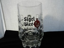 Brauereiglasbierkrug Sigelbier Pfullingen 0,5 L farbige Frontdarstellung Mönch