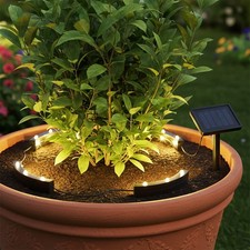 LED Solar Blumen Topf