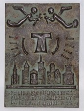 Plakette, Der heilige Rock zu Trier 1933, Eisen, Relief, Eisenwerk Mariahütte