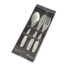 3tlg. Kinderbesteck Tiermotive Besteckset Kinder Edelstahl Gabel Messer Löffel