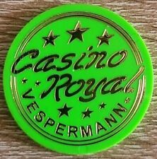 Ehrenkarte,Fahrchip,Kirmes,Gewinnchip, Casino Royal (Grün-Schrift Gold ) 