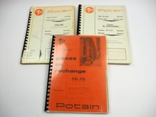 Potain 210 310 Kran Crane Grue Betriebsanleitung Ersatzteilliste Transport