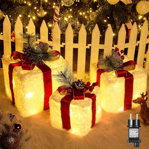 Weihnachtsdeko led geschenkbox - weihnachtsdeko,