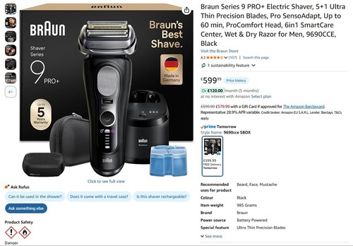 Braun series pro - 9, 9690cce