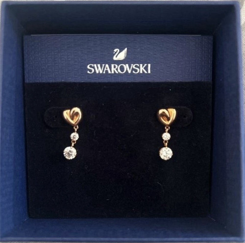 Swarovski hängeohrringe gold - hängeohrringe,