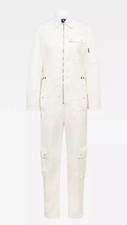 G-Star Damen Jumpsuit Overall, Straight, Aero straight, Elfenbein,  S