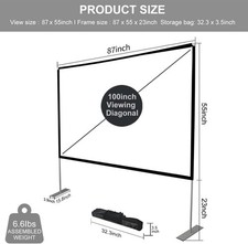 SKERELL Leinwand Beamer mit