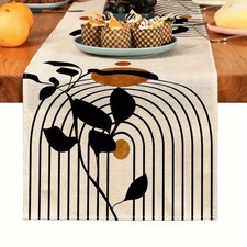 Boho Tischläufer mit grünem