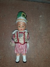 Aufziehpuppe Karneval Puppe Narrenkappe Kostüm Wappen Püppchen Fasching Köln alt