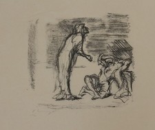 Max Slevogt (1868-1932) Lithographie aus "Inseln Wak Wak" Signiert 55 Ex.