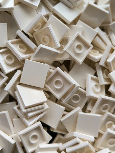 Lego 2x2 fliesen weiß 50 - weiß,