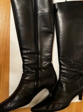 Damen Stiefel hoch - schwarz -