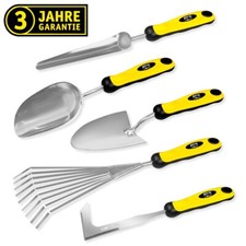 MISTER TOOL Gartenwerkzeug Set Gartenschaufel Fugenkratzer Rechen Unkrautkelle