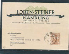 Geschäfts-Postkarte 1959 aus