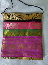 Umhängetasche Handtasche Tasche Beutel Sadhu bag, ethno Indien Elefant #10