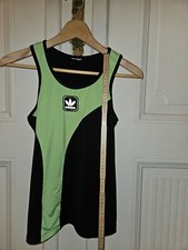 Adidas Top Shirt T-Shirt Sport Racerback 34 36 S XS schwarz Neon