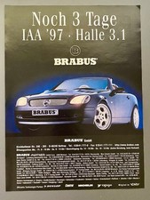Brabus SLK R170 Mercedes Tuning IAA 1997 Vintage Ad Werbung Reklame