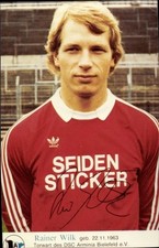 Autogrammkarte Fußballer Rainer Wilk, Arminia Bielefeld, Autogramm - 11370314