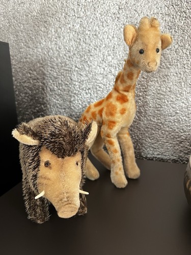 Steiff giraffe und - steiff, wildschwein