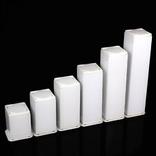 40x40 WEISS / ALUMINIUM Möbelfuß Möbelfüße Sockelfuß Schrankfuße Fuß Fuße