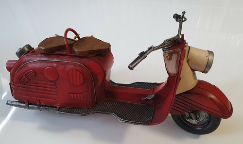 Motorrad rot blech nostalgie - motorrad,