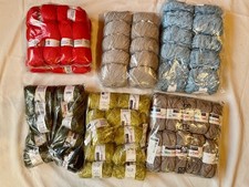 Wolle ,  Wollmix  Paket  3,1 Kg   6 verschiedene Farben und Hersteller 