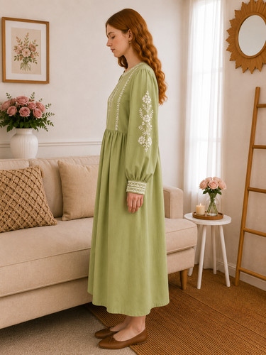Damen kleid baumwolle l - baumwolle,