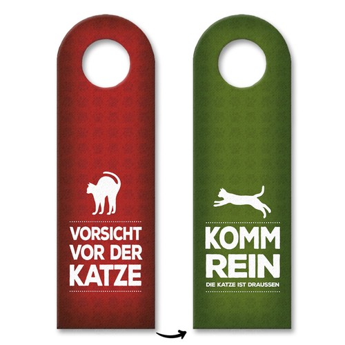 Vorsicht vor der katze oder - vorsicht,
