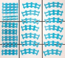 Lego Blaue Schienen Konvolut 22 Stk., gebraucht