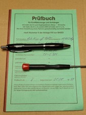 KFZ Anhänger Prüfbuch über