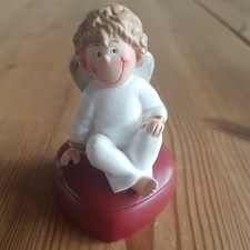 Gilde Engel weiß auf Herzdose