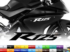R125 Aufkleber 2xSticker Yamaha Motorrad Bike einfarbig 5/10/15/20/25/30cm