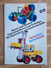 Fischertechnik / Fischerform - Prospekt aus den 1980er-Jahren