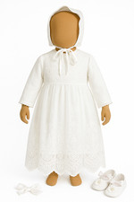 Taufkleid Babykleid 2 tlg. 62 68 Mädchenkleid Festkleid Blumenmädchen