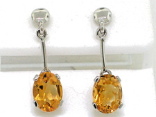 Paar Citrin Ohrhänger 585