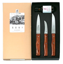 Windmühle Solingen Robert Herder Messer Klassiker Geschenk-Set Pflaumenholz neu