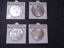 Österreich 350 Schilling, 3x100 + 1x50, 2x Winterspiele, 1x Strauß, 1x Rundfunk