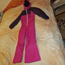 Schneeanzug, Skianzug, Wed'ze, Gr. 128, pink/lila, Kapuze, sehr gut erhalten