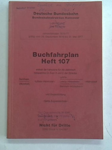 Buchfahrplan heft 107 - heft,