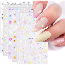 3D Nagelsticker Frühling