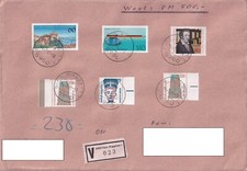 Wertbrief 1990 DM 500 – Meersburg Eichendorff Made in Germany – Kölner Dom Rands