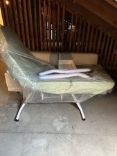 KOSMETIKLIEGE MASSAGELIEGE BEHANDLUNGSSTUHL MANUELL VERSTELLBAR FUSSPFLEGESESSEL