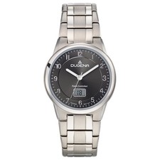 DUGENA Herrenuhr Gent Funk Anthrazit 4460835