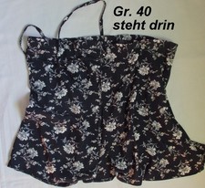 *Pimkie* Minirock Wickelrock Gr. 40 Schwarz weiße Blumen allover siehe Maße